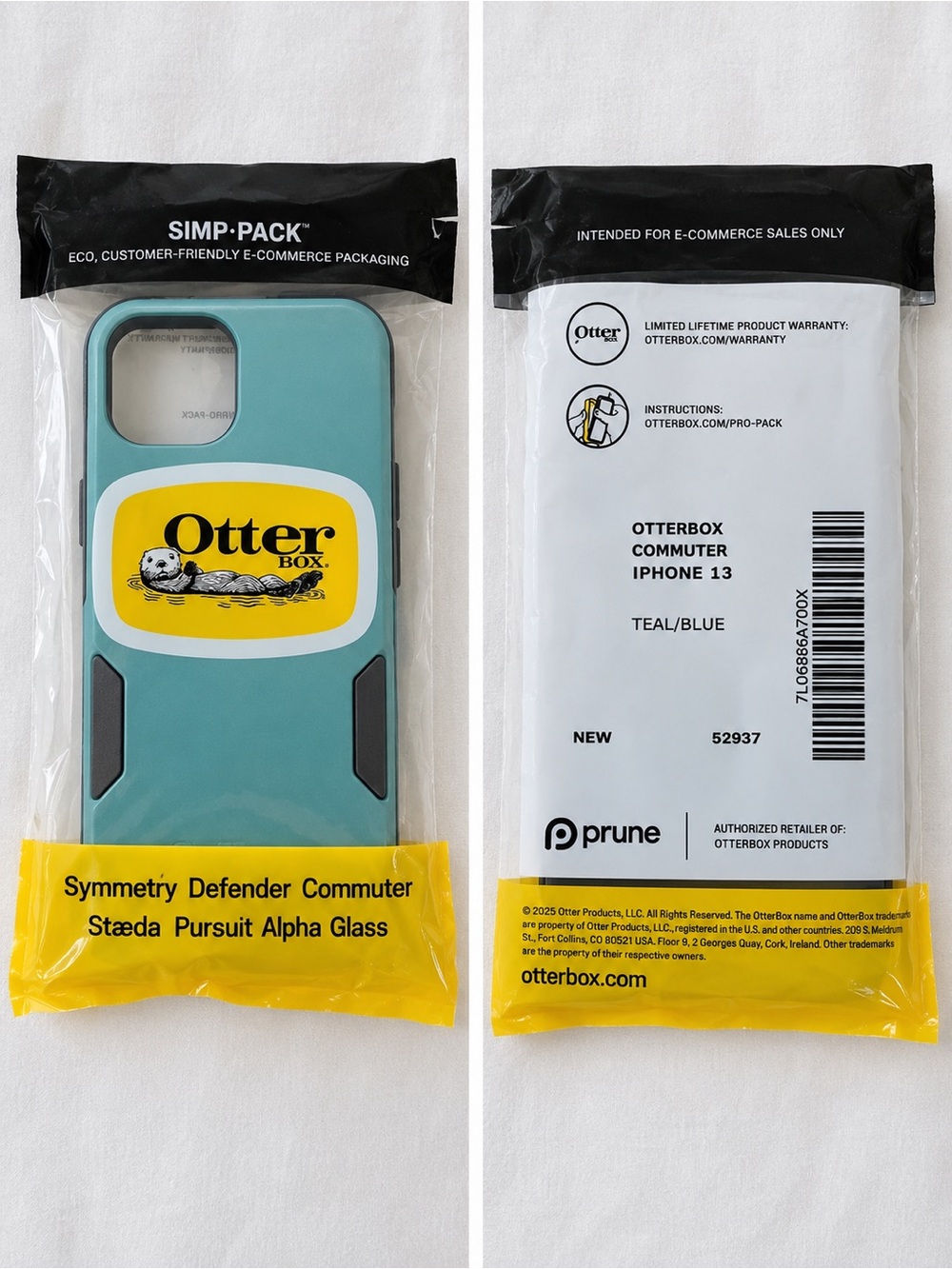 NWT OtterBox Commuter iPhone 13 Case Teal Blue 52937
